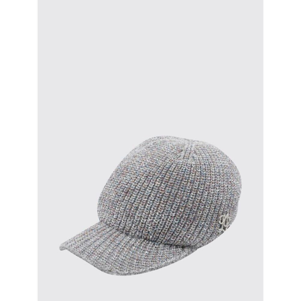 Liu Jo Women Liu Jo Ribbed-Knit Baseball Cap With Metal Logo